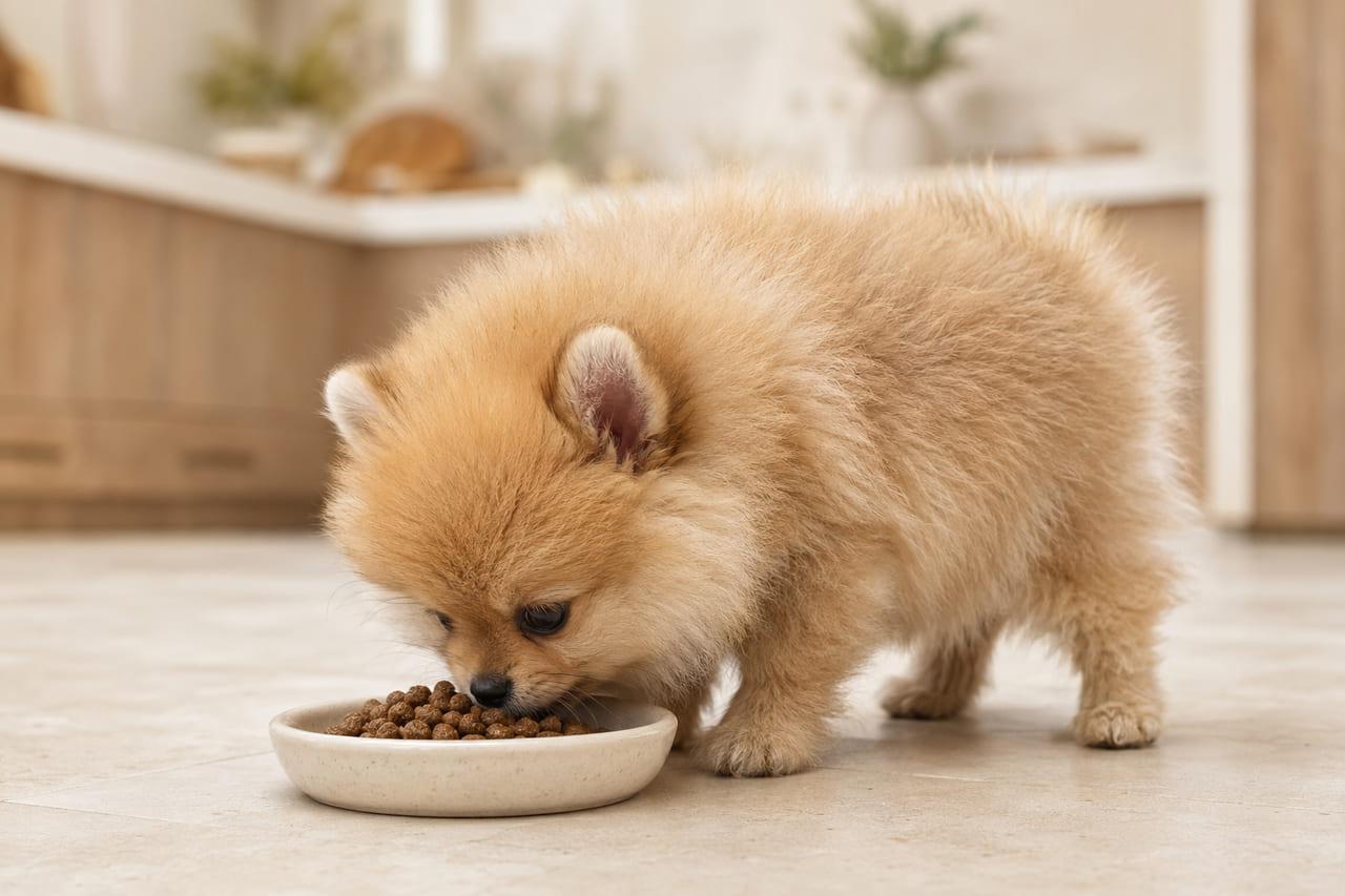 Alimentação do Spitz Alemão Anão: Guia Completo por Fase de Vida