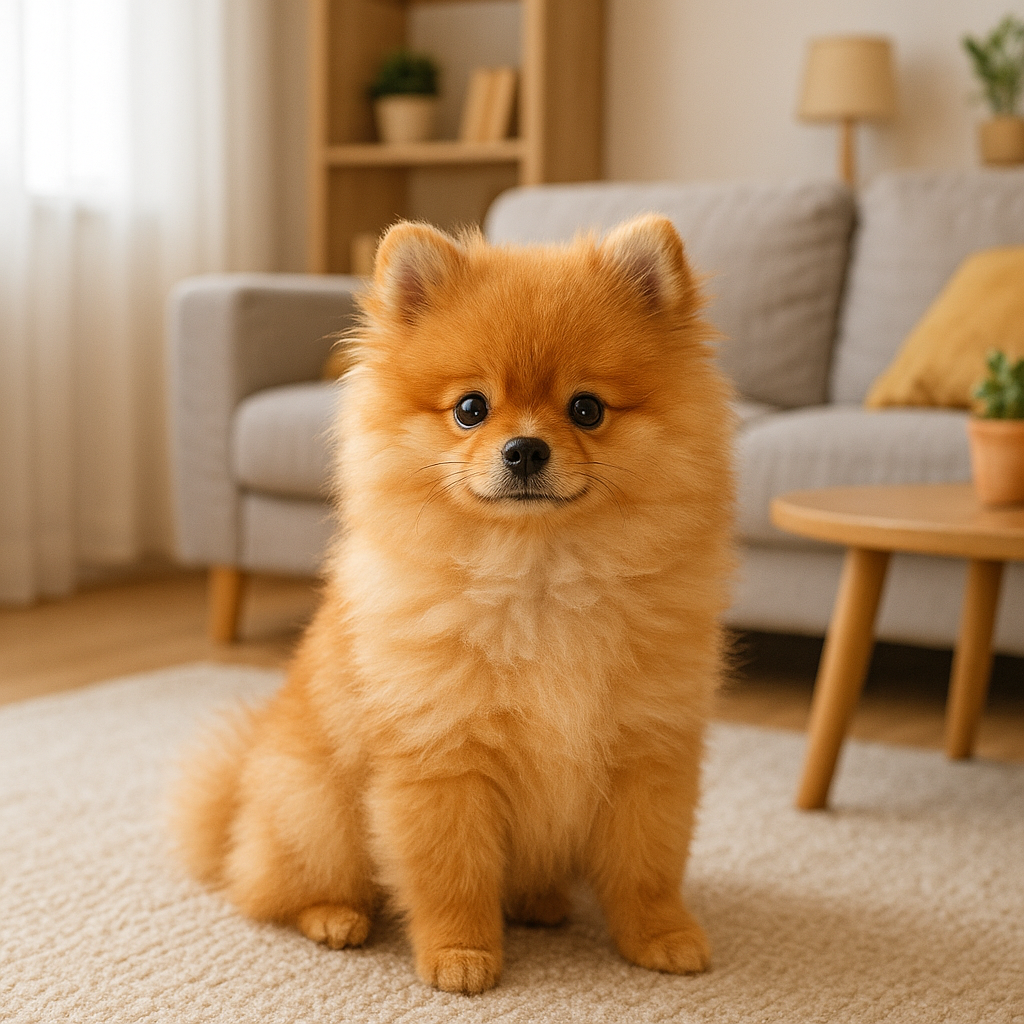 Spitz Alemão Anão em apartamento, cão ideal para espaços pequenos