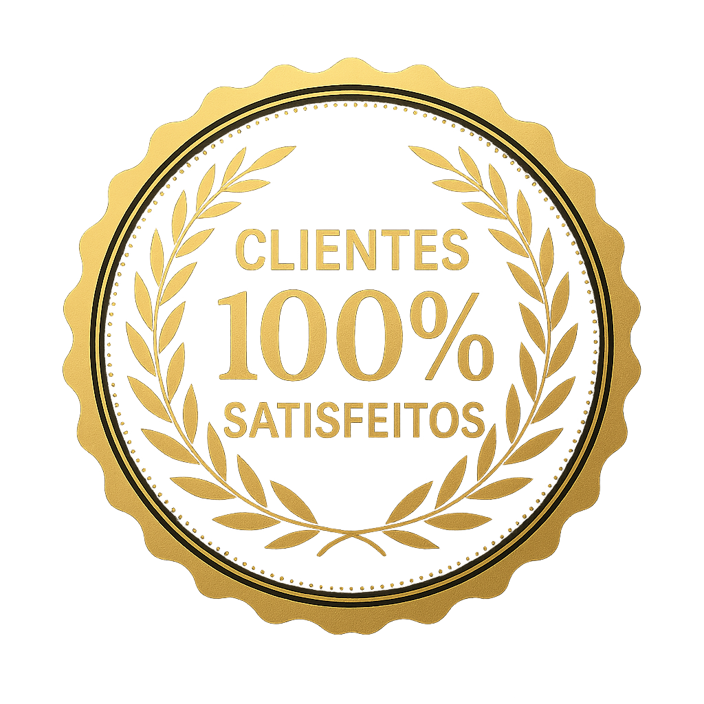 Clientes 100% satisfeitos